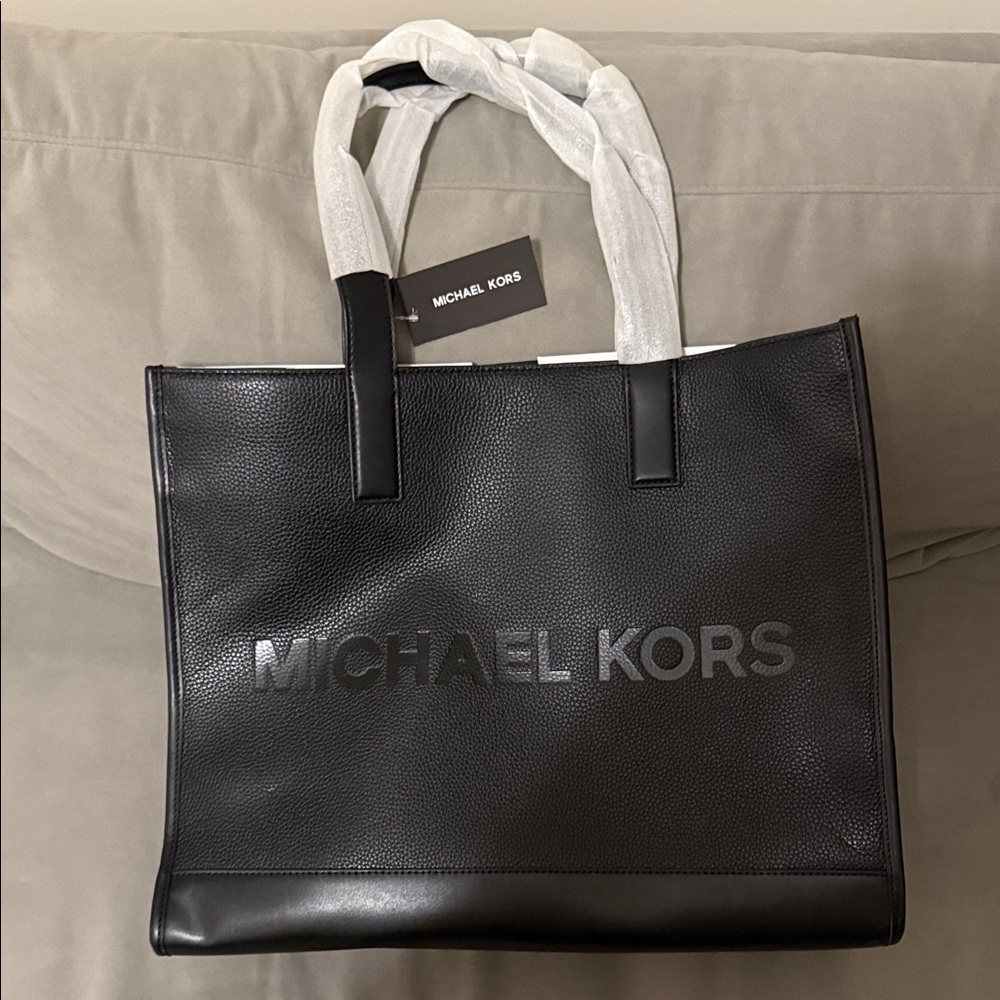 Michael Kors Black Leather Tote